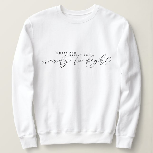 Élégant minimaliste Sweatshirt de Noël (Design devant)