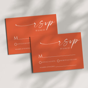 Elégant minimaliste Verona Sunset Wedding Carte RS