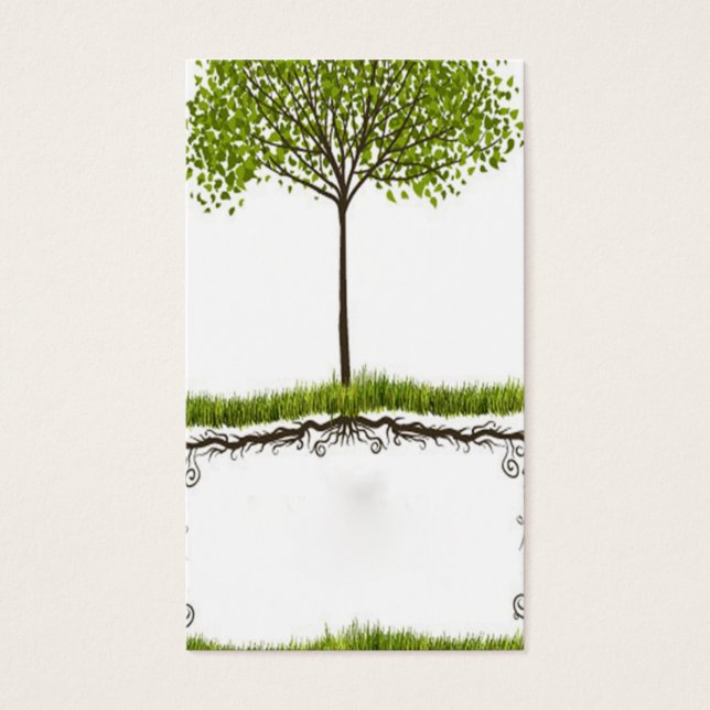 élégant modèle de carte de l'environnement abstrai (Devant)