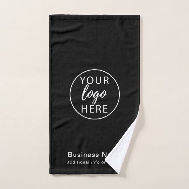 Elegant Modern Business Logo Custom Hand Towel (Serviette à main)