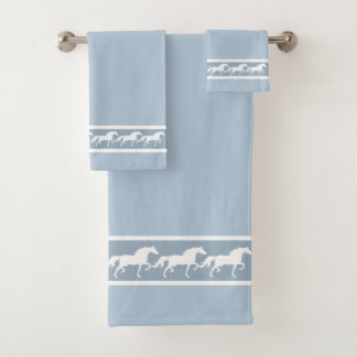 Elegant, Modern, Stylish Horses on Wondrous Blue