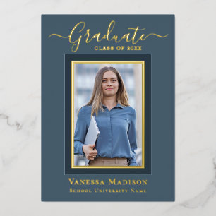 Élégant moderne   1 Faire-part d'obtention d'un di