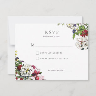 Élégant Moderne Botanique Verdure Réponse Mariage