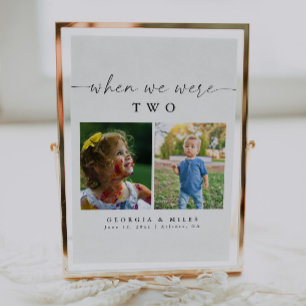 Élégant Moderne Quand Nous Étions Âge Numéro De Ta