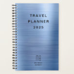 Élégant Monogram Faux Gold Travel<br><div class="desc">Élégant Monogram Faux Gold Travel Planner.</div>
