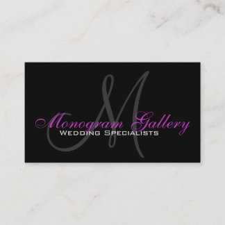 Élégant Monogramme Personnalisable Carte de visite