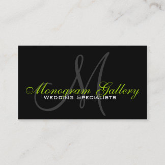 Élégant Monogramme Personnalisable Carte de visite