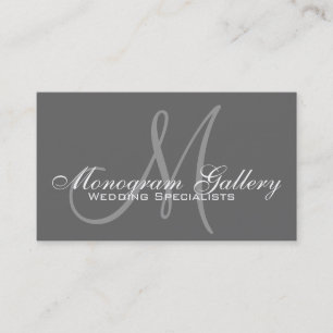 Élégant Monogramme Personnalisable Carte de visite