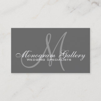 Élégant Monogramme Personnalisable Carte de visite