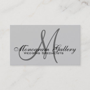 Élégant Monogramme Personnalisable Carte de visite