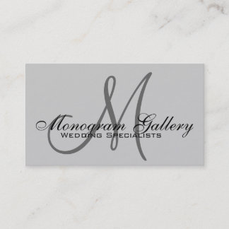 Élégant Monogramme Personnalisable Carte de visite