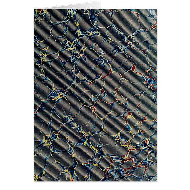 Élégant Motif de papier marbré noir (Devant)