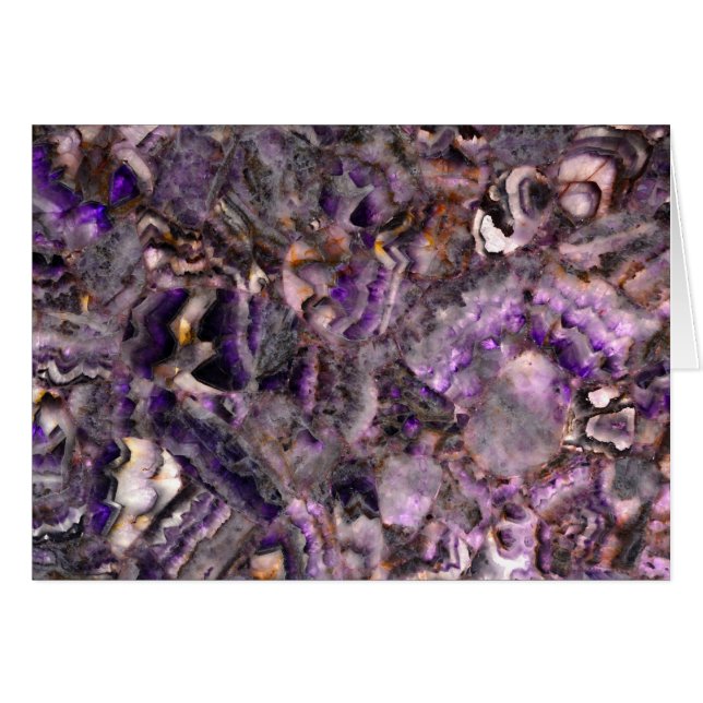 Elégant motif en marbre de pierre de quartz violet (Devant horizontal)