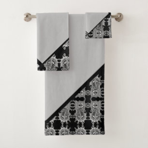Elégant Motif géométrique Abstrait gris Var