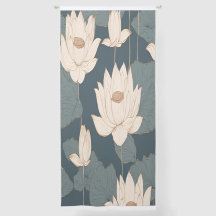 Élégant Motif Lotus Flower