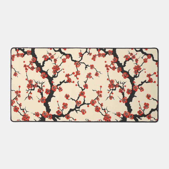 Élégant Motif sans couture en fleur de cerisier (1 (Recto)