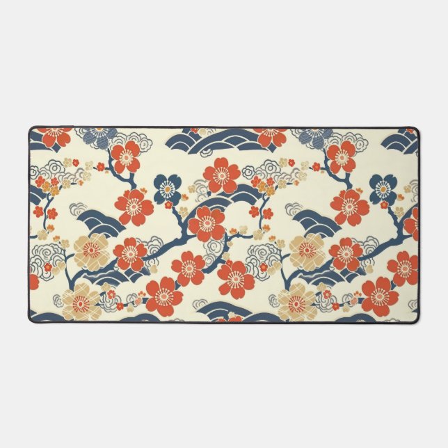 Élégant Motif sans couture en fleur de cerisier (1 (Recto)
