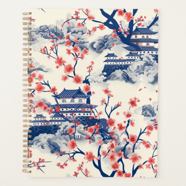 Élégant Motif sans couture en fleur de cerisier (1 (Devant)