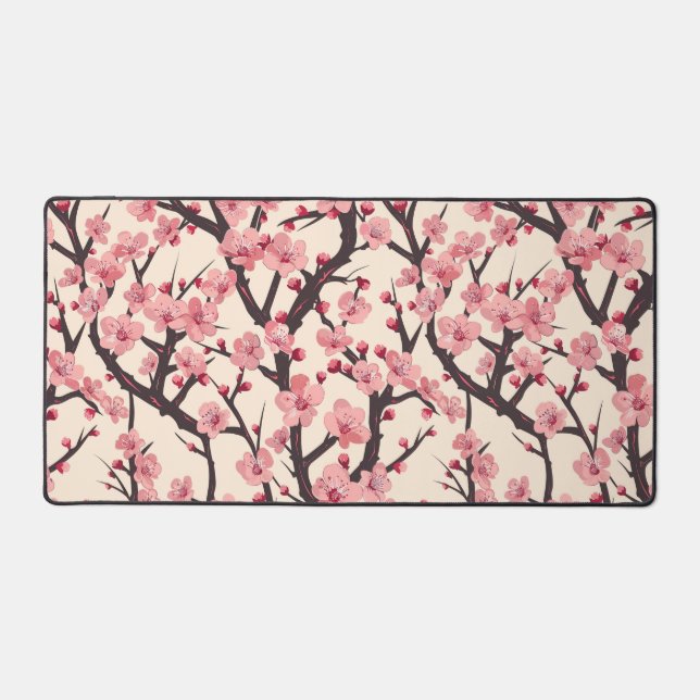 Élégant Motif sans couture en fleur de cerisier (6 (Recto)