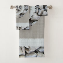 Elégant motif tendance de beaux galets gris