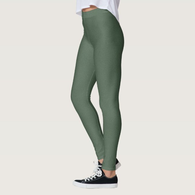 Élégant Motif vert Leggings (Gauche)