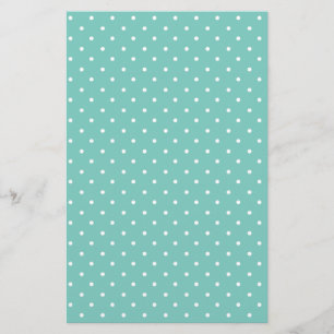 Élégant Motif Vista Cyan Blue Polka Dot