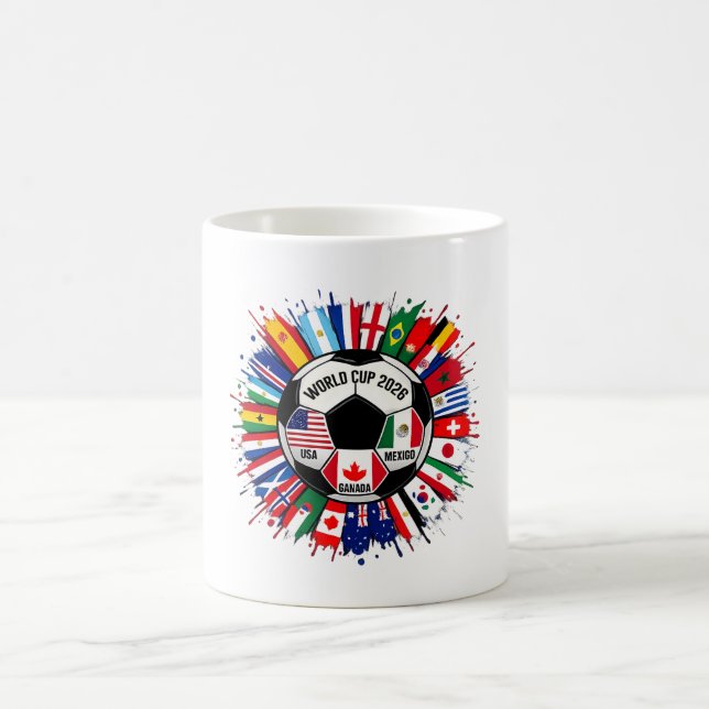 Élégant Mug Coupe du Monde FIFA 2026 (Centre)