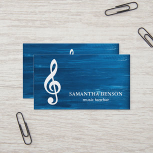 Elégant musicien Carte de visite avec note de musi