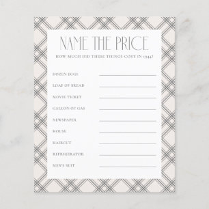 Elegant Naissance Année Nom du jeu de prix