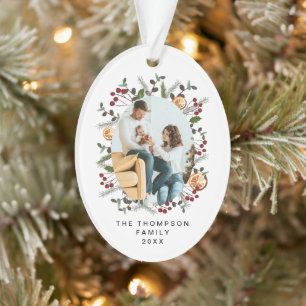 Élégant Noël Botanique Rouge sainte Photo