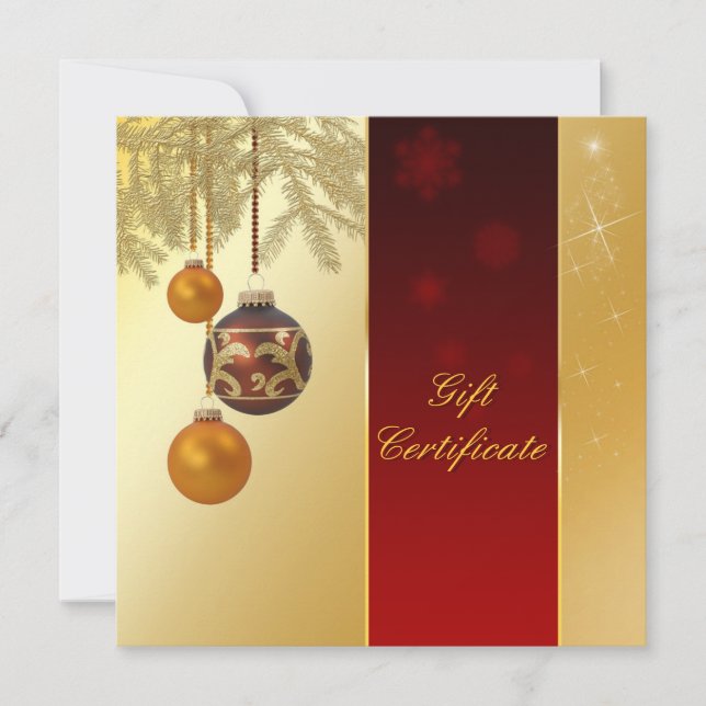 Élégant Noël d'or (Devant)
