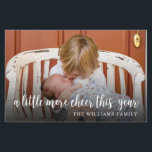 Elégant Noël Nouveau bébé photo carte de vacances<br><div class="desc">Partagez la nouvelle que vous avez ajouté un peu plus de joie cette année avec cette élégante carte photo de Noël. Personnalisez-vous avec 1 photo sur le devant et 3 photos sur le dos avec toutes les informations sur l'état de naissance de votre bébé. Visitez ma collection de cartes de...</div>