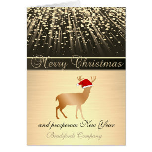 Élégant Noir, Cerf de Noël Chapeau de Père Noël,En
