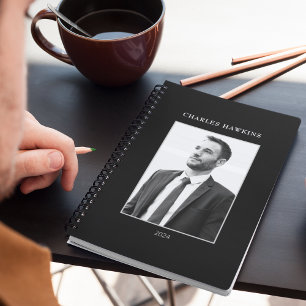 Élégant noir et blanc homme d'affaires photo Monog