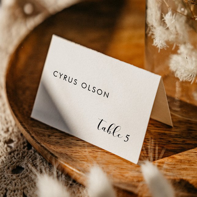 Elégant Noir et Blanc Mariage Carte du lieu (Créateur téléchargé)