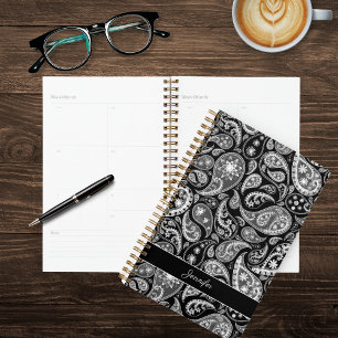 Elégant noir Paisley
