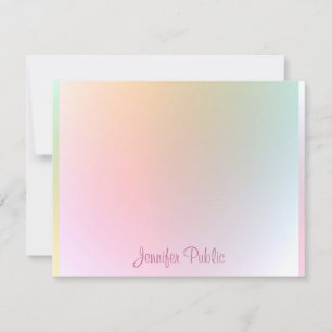 Élégant nom manuscrit de script Modèle coloré