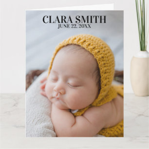 Élégant nouveau faire-part bébé