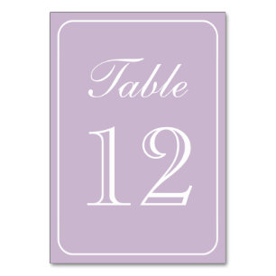 Élégant Numéro de table Lilac simple