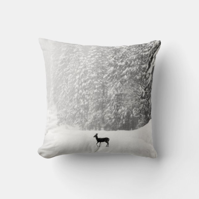 Elégant oreiller à lancer rond pour décoration mai (Recto)