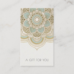 Elégant Ornate Gold Turquoise Mandala Certificat c