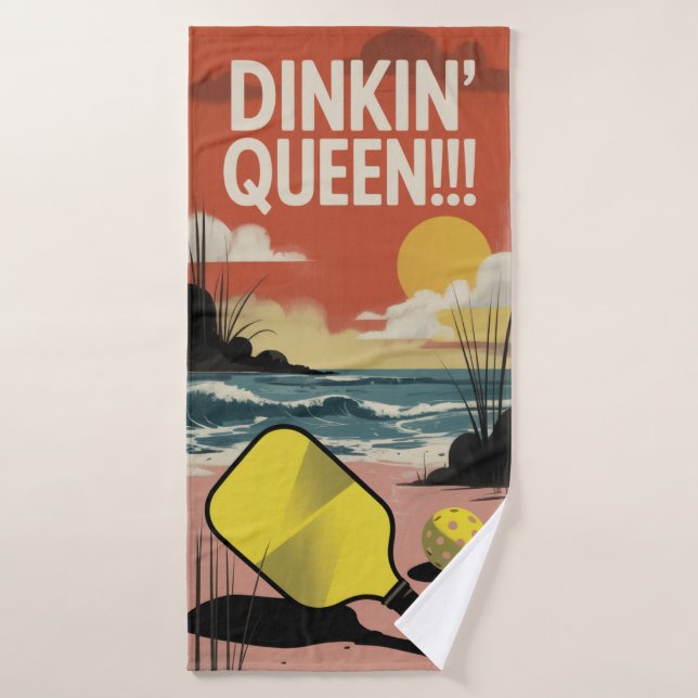 Élégant Paddle DINKIN' QUEEN! ! ! Serviette de spo (Serviette de bain)