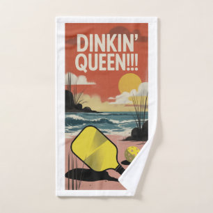 Élégant Paddle DINKIN' QUEEN! ! ! Serviette de spo