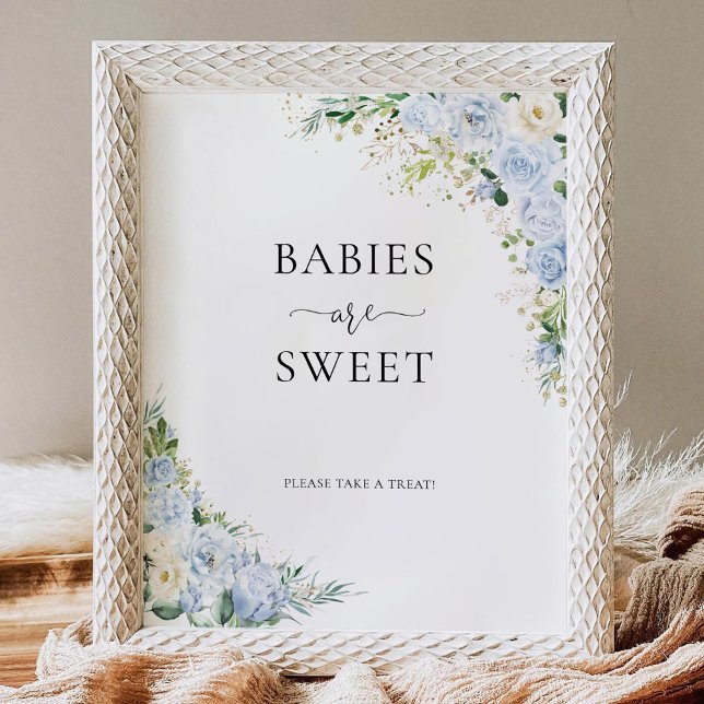Élégant Panneau Bébés Légers Bleus Sont Doux (Créateur téléchargé)