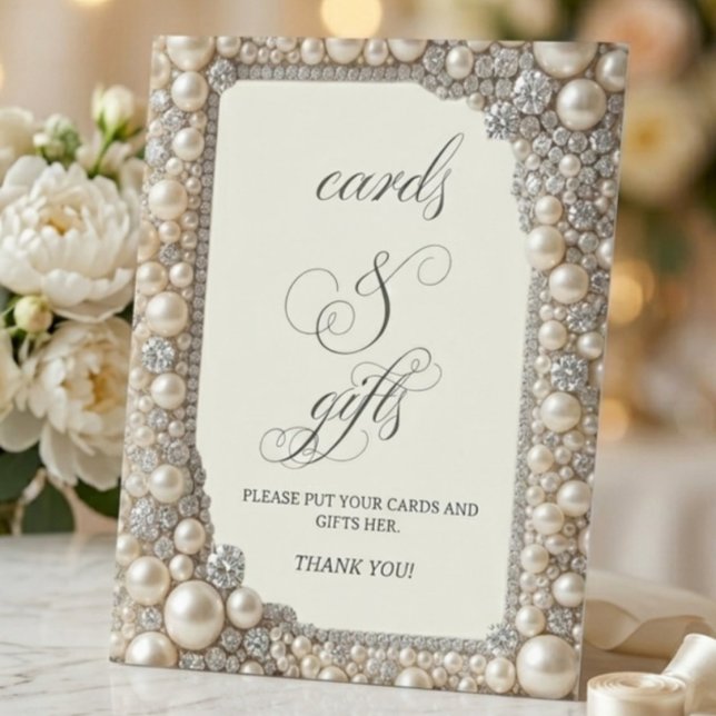 Élégant Panneau Cartes et Cadeaux de Perles (Créateur téléchargé)