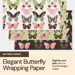 Élégant Papier Papier Papier à Papillon