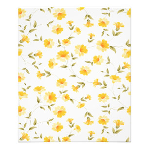 Elégant papier peint floral Vintage Poster