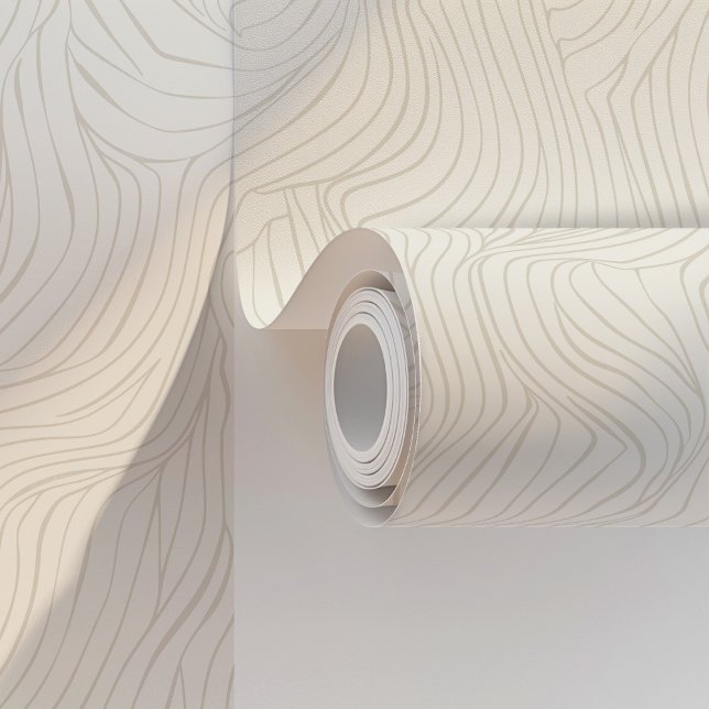 Élégant papier peint Waves Abstrait Peel & Stick (Créateur téléchargé)