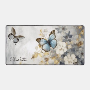 Élégant papillon Floral Nom personnalisé
