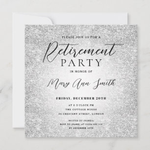 Élégant Parti de la retraite Glam Parties scintill